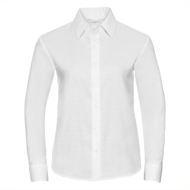 Ladies LS Easy Care Oxford Shirt White M