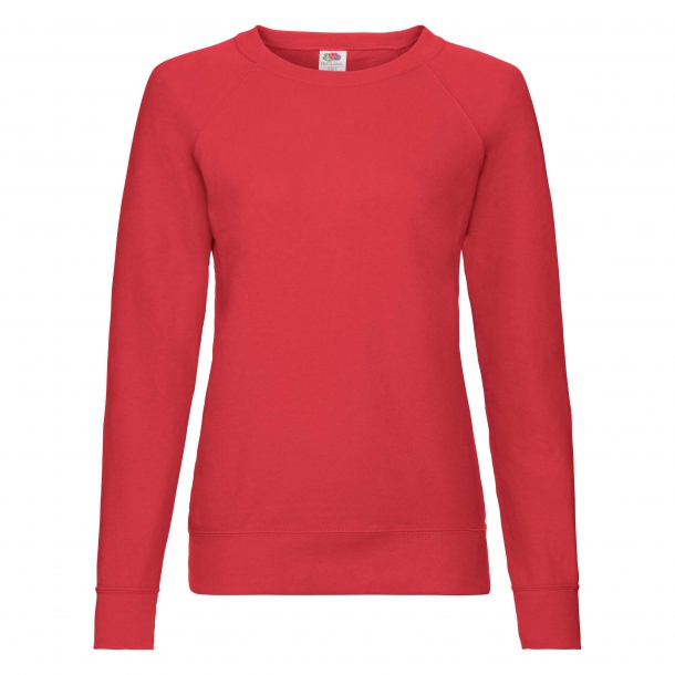 Lady Fit Lightweight Raglan Sweat 80/20 Red M