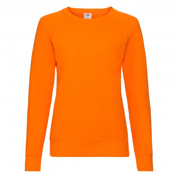 Lady Fit Lightweight Raglan Sweat 80/20 Orange L