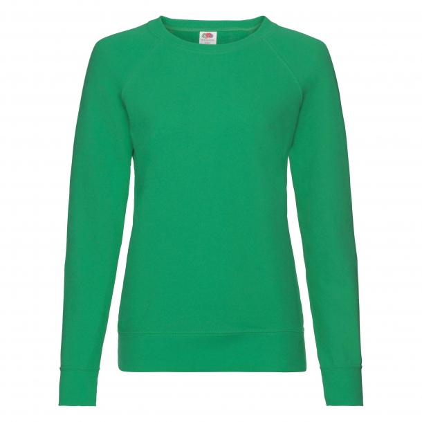 Lady Fit Lightweight Raglan Sweat 80/20 K.Green L