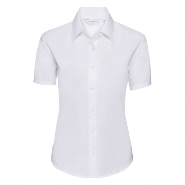 Ladies S/S Easy Care Oxford Shirt White L