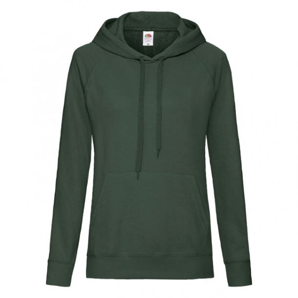 Lady Fit Lightweight Hooded Sweat 80/20 B.Green XS