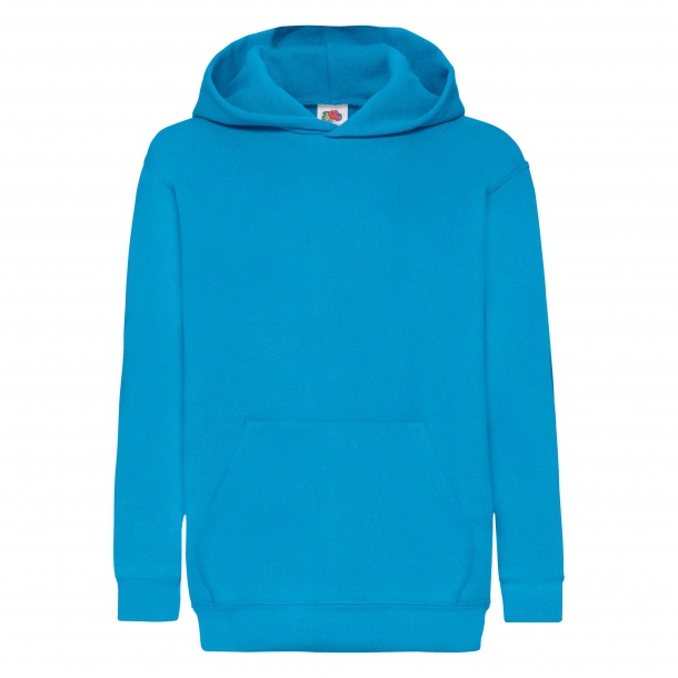 Kids Hooded Sweat 80/20 Azure Blue 12-13 (152)