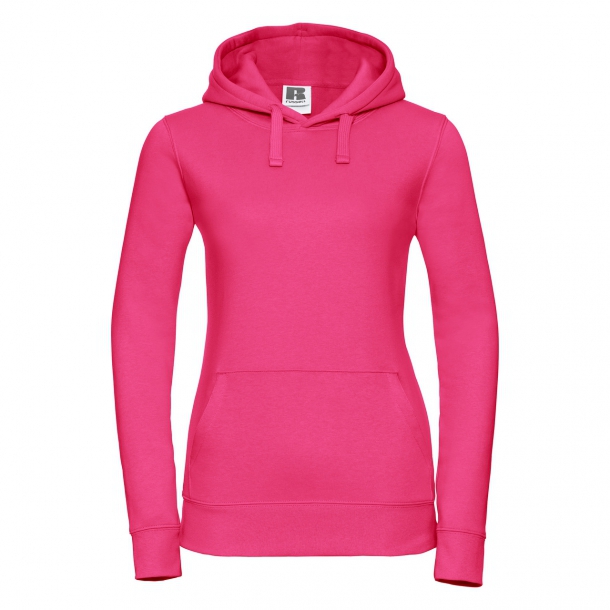 Ladies Authentic Hooded Sweat 80/20 Fuchsia L