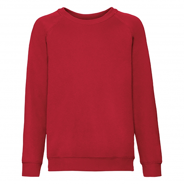 Kids Raglan Sweat 80/20 Red 5-6 (116)