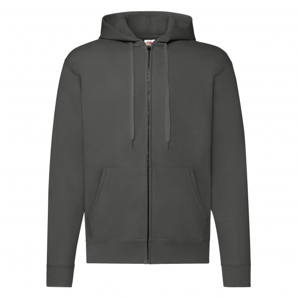 Zip Through Hooded Sweat 80/20 Light Graphite M