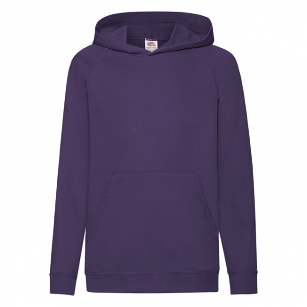 Kids Lightweight Hooded Sweat Purple 5-6 (116)