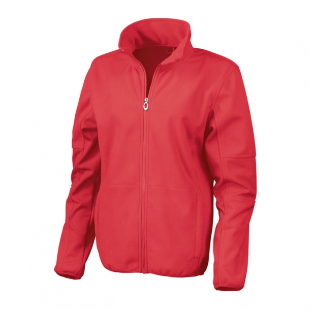 Womens Osaka Combed Pile Softshell Red XL - Red