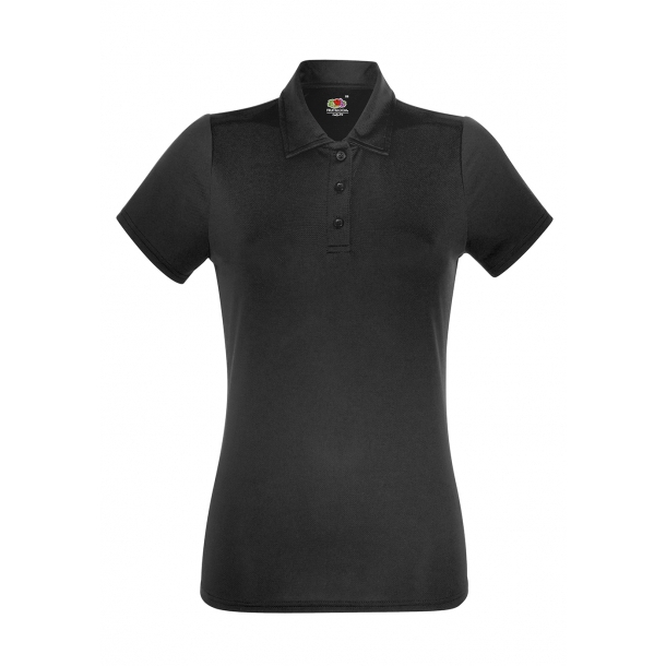 Ladies Performance Polo Black XS