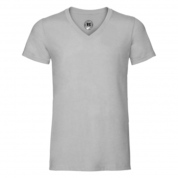 Mens V-Neck HD Tee Silver Marl XL