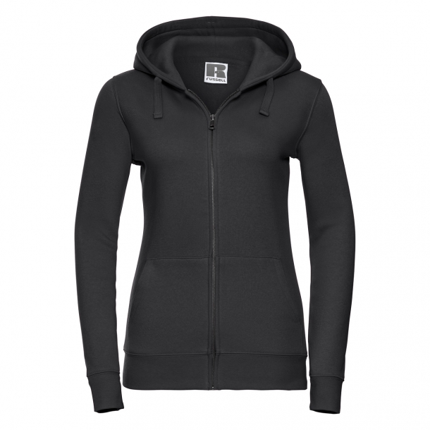 Ladies Authentic Zip Hooded Sweat 80/20 Black L