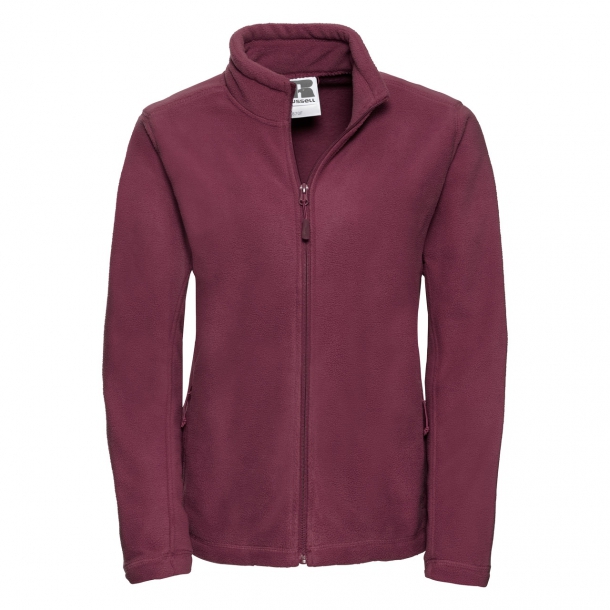 Ladies Full Zip Outdoor Fleece Burgundy XL