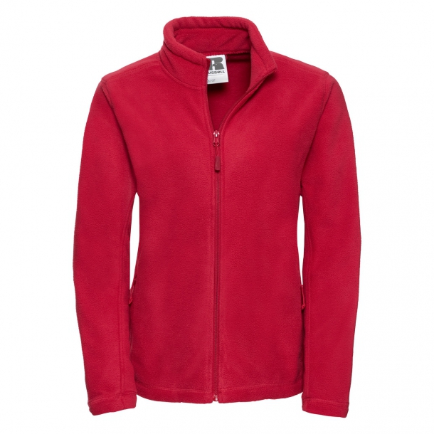 Ladies Full Zip Outdoor Fleece Classic Red XL