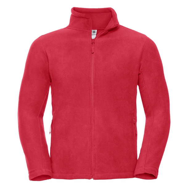 Mens Full Zip Outdoor Fleece Classic Red L