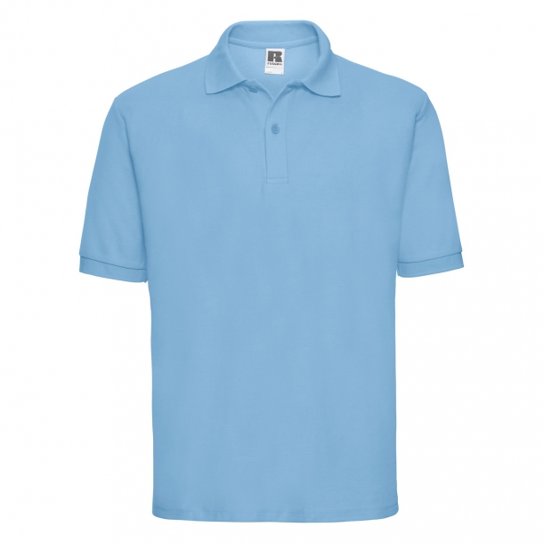 Mens Classic Polycotton Polo Sky L