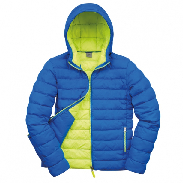 Mens Snowbird Hooded Jacket Oc.Blue/Lm.Punch L