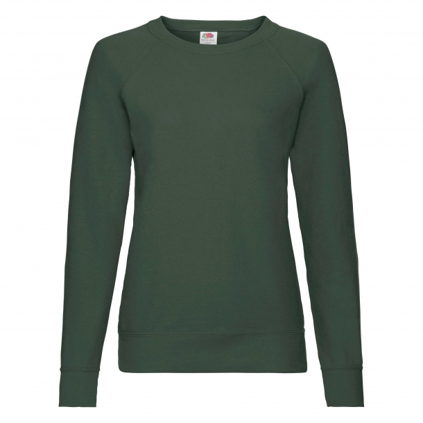 Lady Fit Lightweight Raglan Sweat 80/20 B. Green L