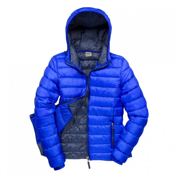 Womens Snowbird Hooded Jacket Royal Blue/Navy L