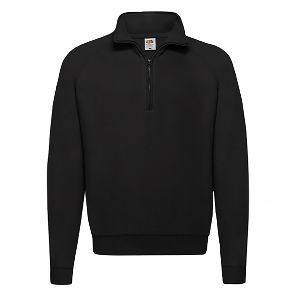 Zip-Neck Sweat 80/20 Black XL