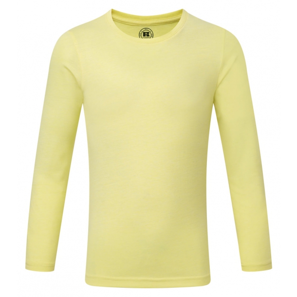 Kids L/S HD Tee Yellow Marl 5-6 (116)
