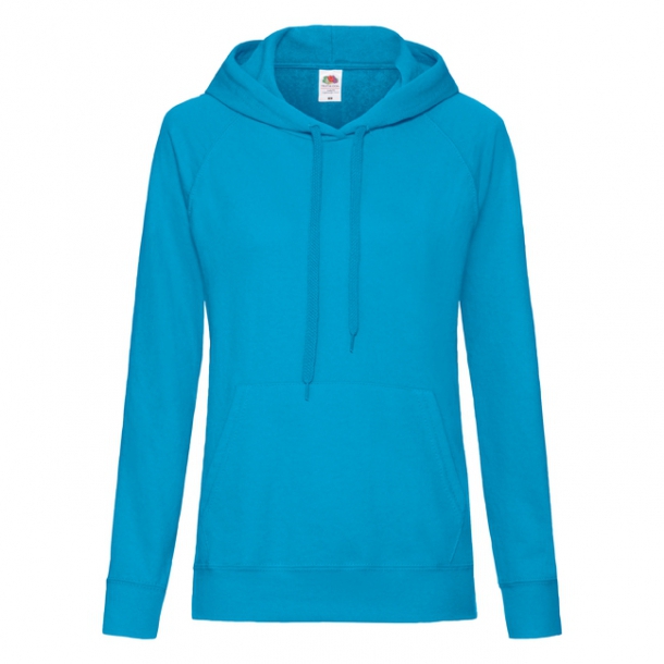 Lady Fit Lightweight Hooded Sweat 80/20 A.Blue XS