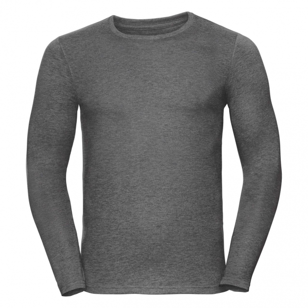 Mens L/S HD Tee Grey Marl XL