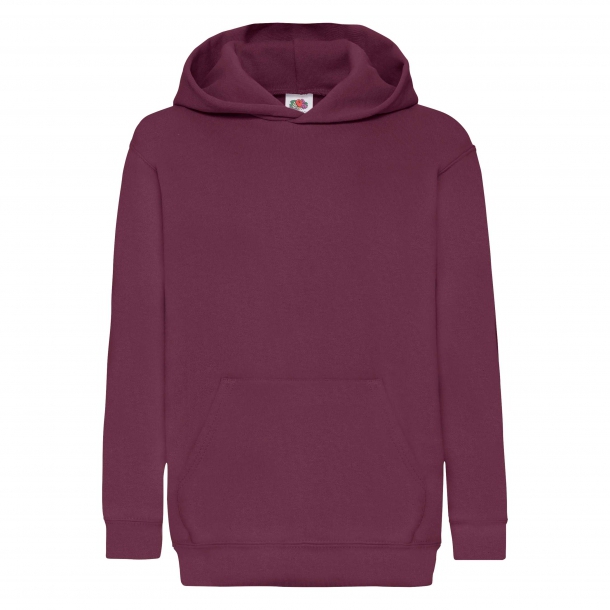 Kids Hooded Sweat 80/20 Burgundy 12-13 (152)