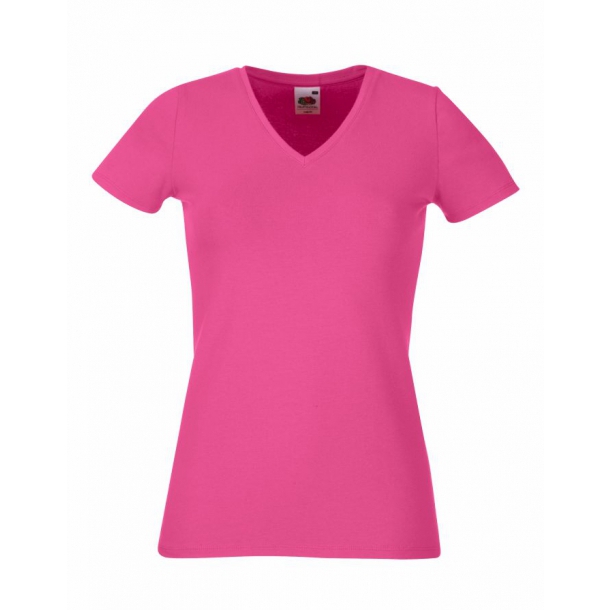 Lady-Fit V-Neck Fuchsia XS