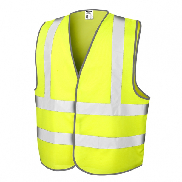 Hi-Vis Motorway Vest Bright Yellow 2XL/3XL - Yellow