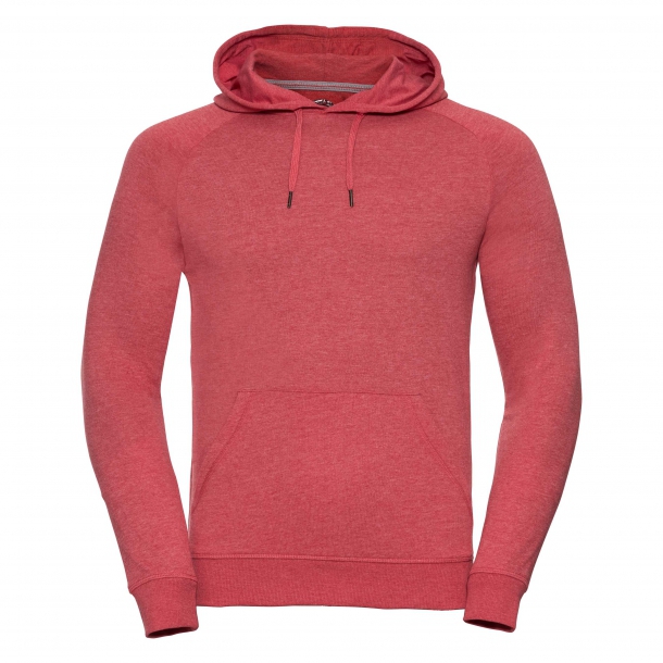 Mens HD Hooded Sweat 65/35 Red Marl S