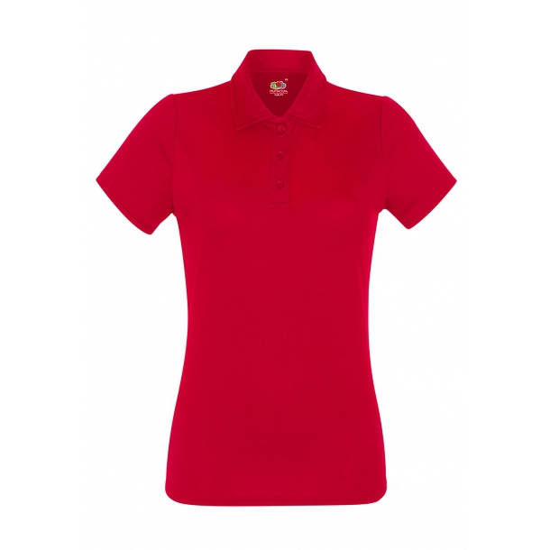 Ladies Performance Polo Red M