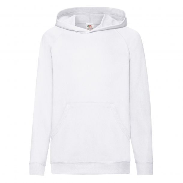 Kids Lightweight Hooded Sweat White 14-15 (164)