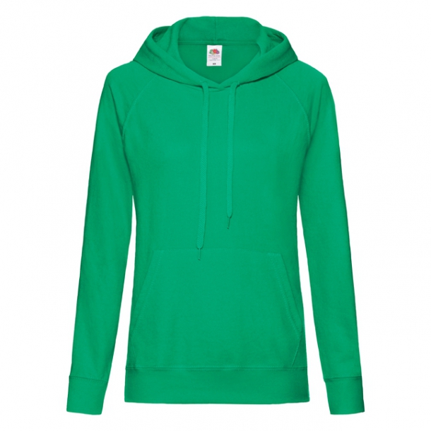 Lady Fit Lightweight Hooded Sweat 80/20 Kelly G L