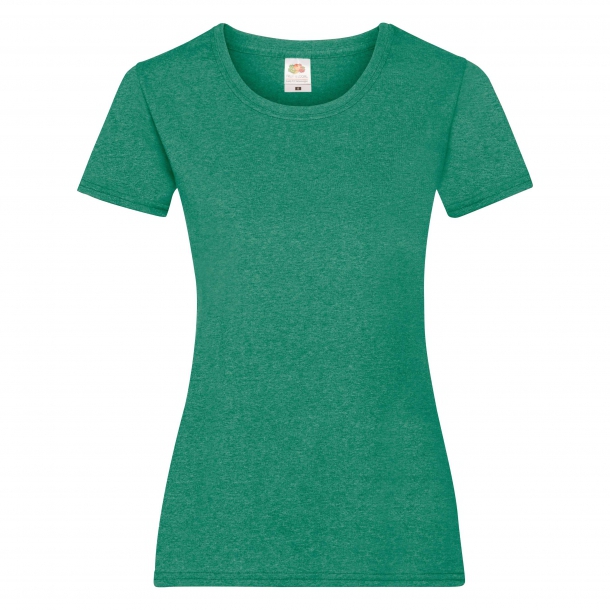 Ladyfit Valueweight Retro Heather Green L