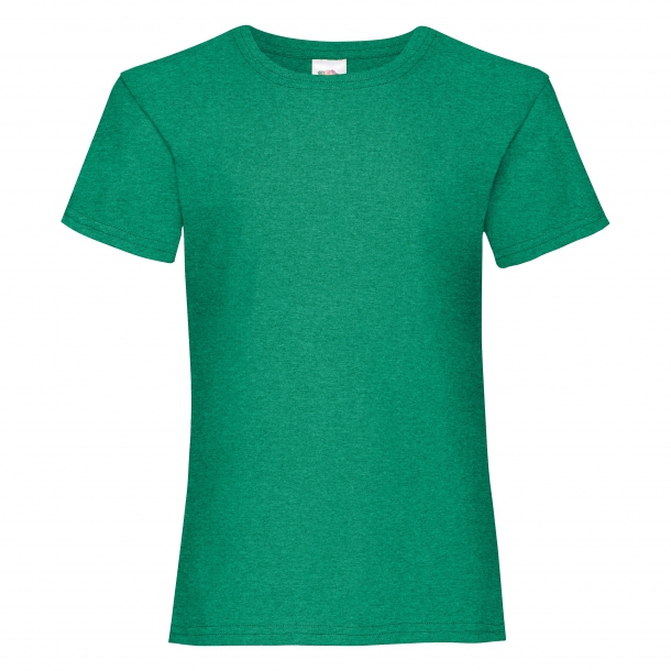 Girls Valueweight Retro Heather Green 14-15 (164)