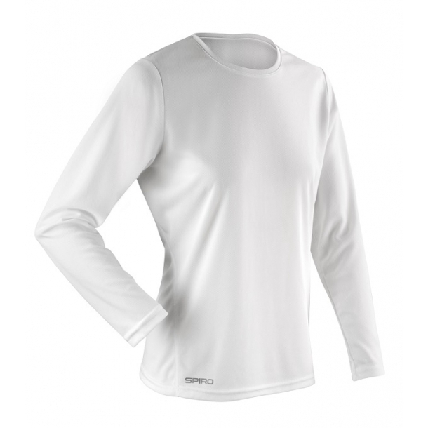Ladies Quick Dry Performance L/S Tee White S