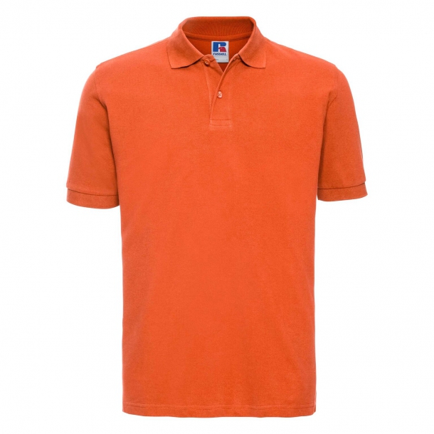 Mens Classic Cotton Polo Orange S