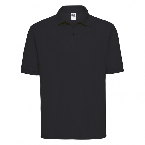 Mens Classic Polycotton Polo Black L