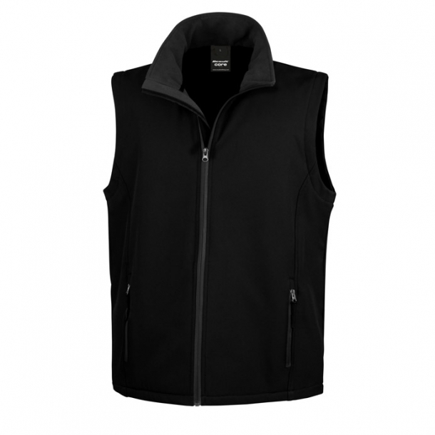 Printable Softshell Bodywarmer Black XL