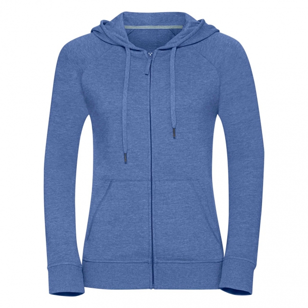 Ladies HD Zipped Hood Sweat 65/35 Blue Marl XL