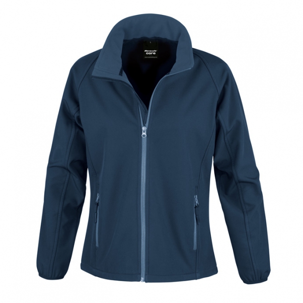 Womens Printable Softshell Navy XL