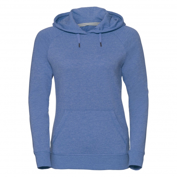 Ladies HD Hooded Sweat 65/35 Blue Marl M