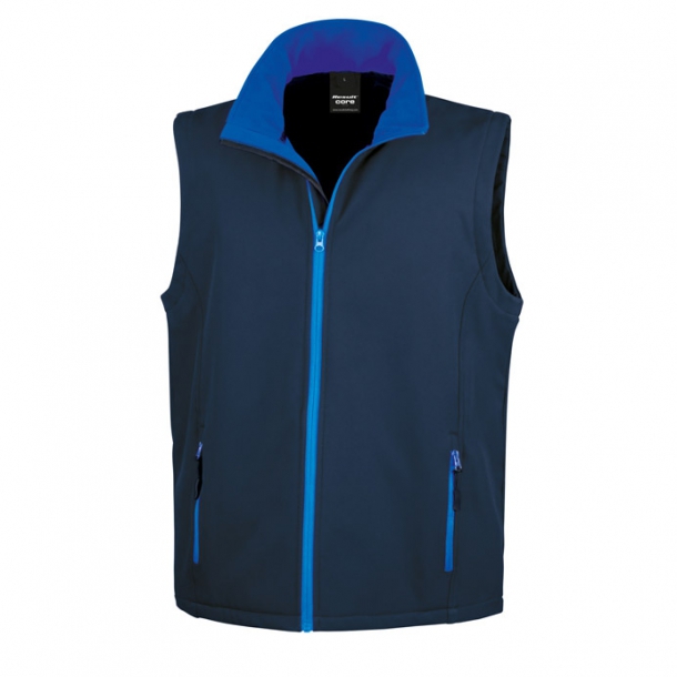 Printable Softshell Bodywarmer Navy/Royal XL