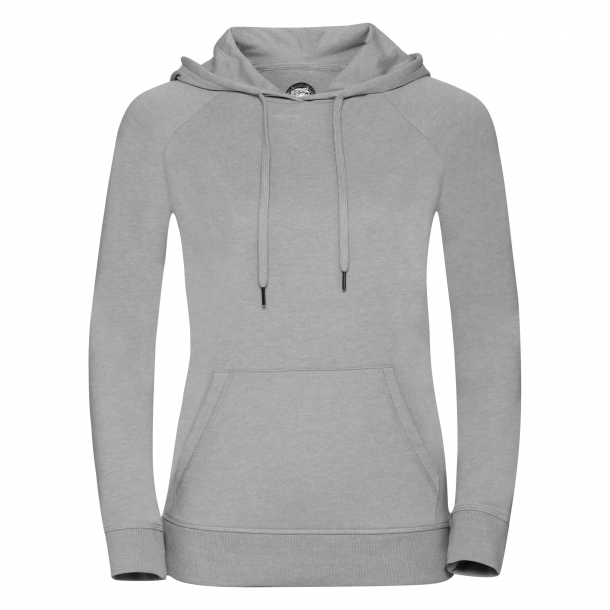 Ladies HD Hooded Sweat 65/35 Silver Marl 2XL