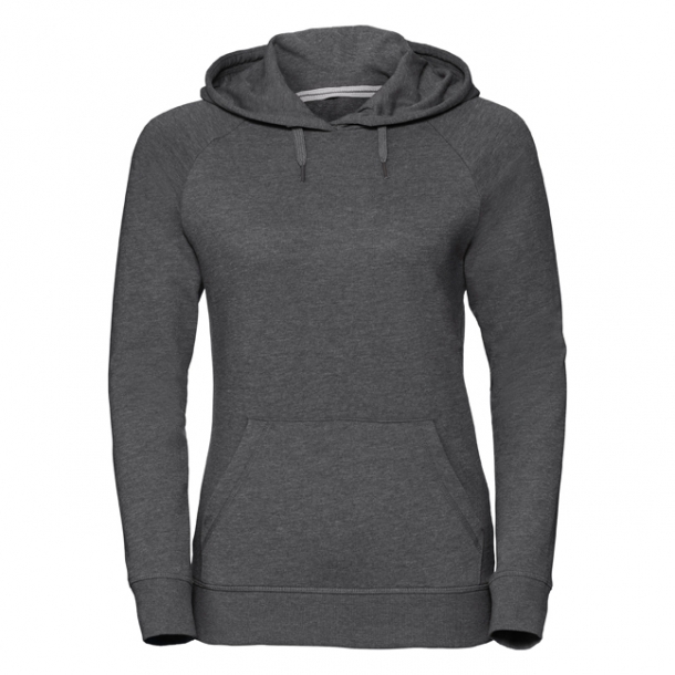 Ladies HD Hooded Sweat 65/35 Grey Marl 2XL