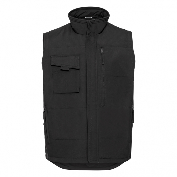 Mens Heavy Duty Gilet Black 2XL