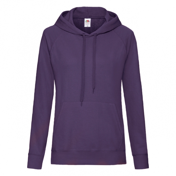 Lady Fit Lightweight Hooded Sweat 80/20 Purple XL