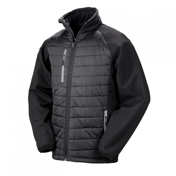 Black Compass Softshell Jacket Black/Grey S