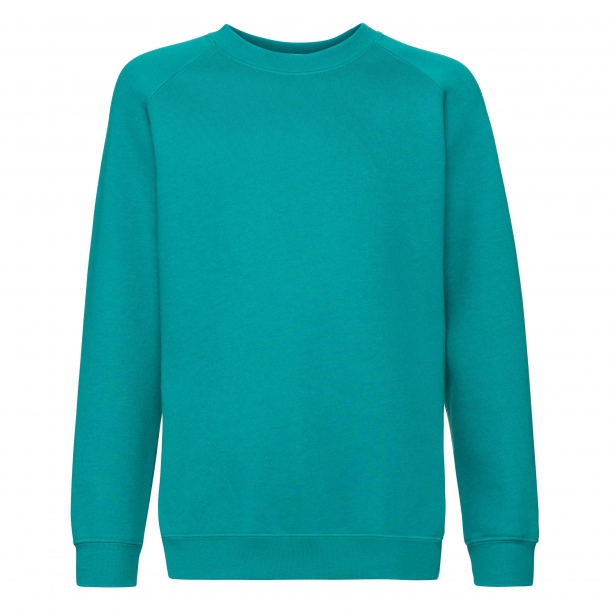 Kids Raglan Sweat 70/30 Emerald 12-13 (152)