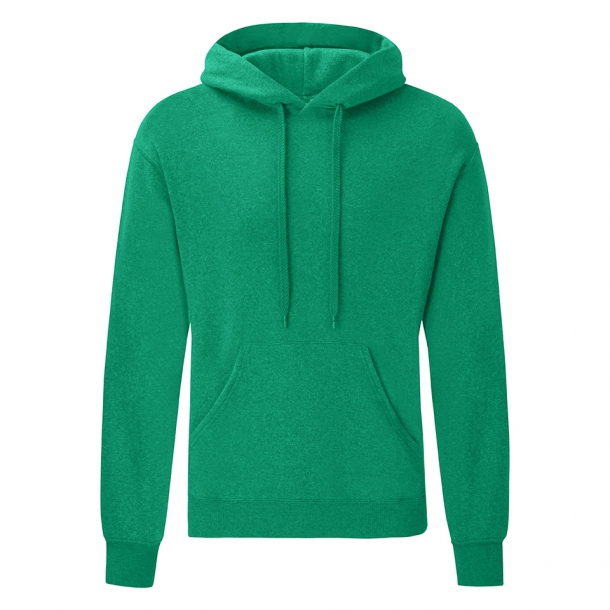 Hooded Sweat 60/40 Heather Green L